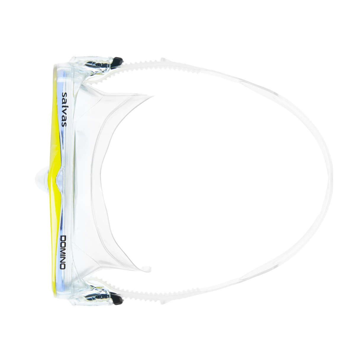 Маска для плав. Salvas Domino Sr Mask, CA150C1TGSTH, закален.стекло, Silflex, р.Senior, желтый