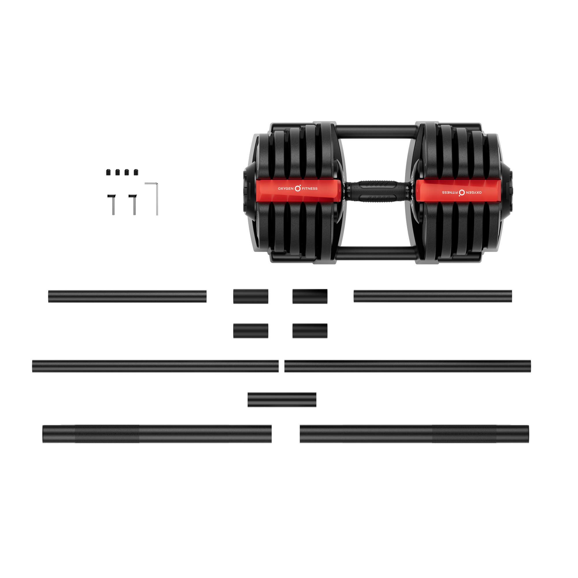 Штанга регулируемая многофункциональная 2 в 1 OXYGEN FITNESS XCROSS 40 кг