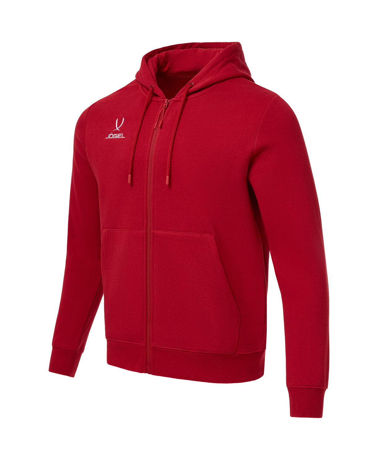 Худи JOGEL ESSENTIAL Fleece Zip Hoodie, темно-красный