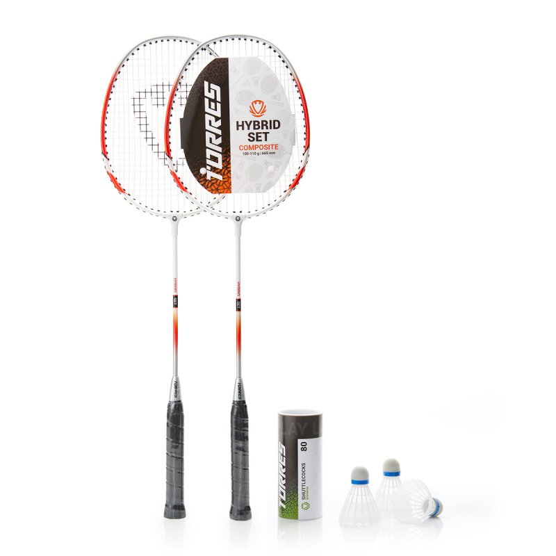 Набор для бадм. TORRES Hybrid Set, BD23505 для начинающ,стал. стерж, алюм. обод, со струнами, оранж