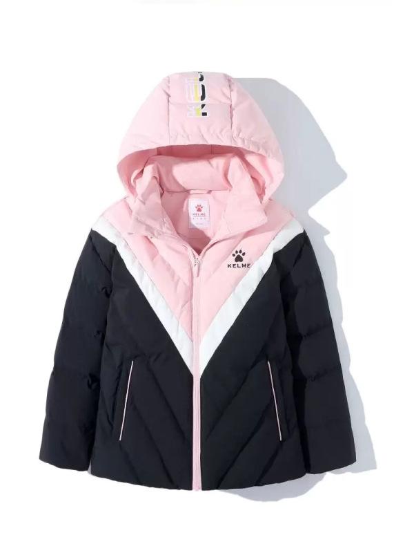 Детский пуховик KELME Girl's Down Jacket (Black/Pink)