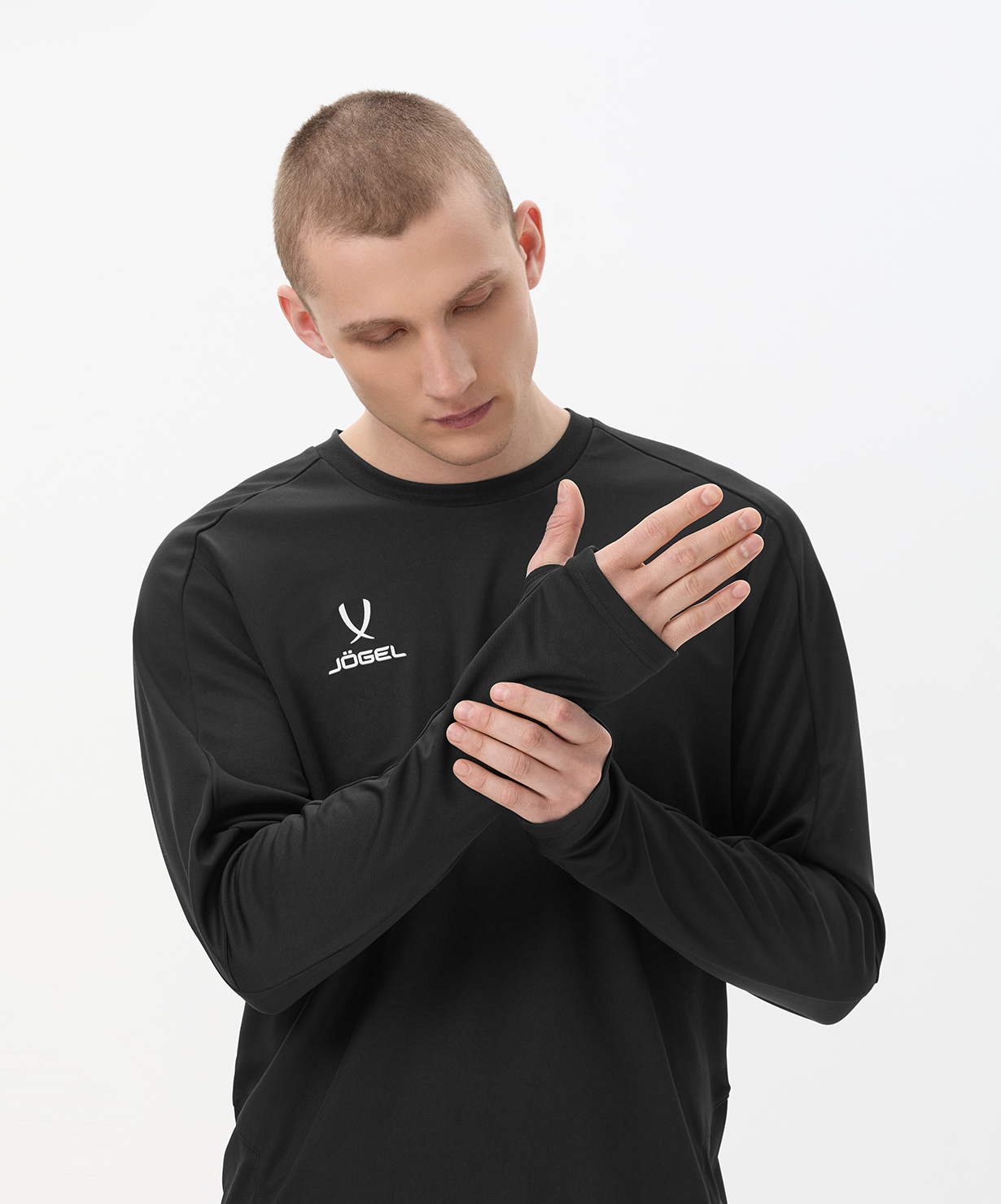 Джемпер тренировочный JOGEL DIVISION PerFormDRY Pro Training Top, черный, размер L