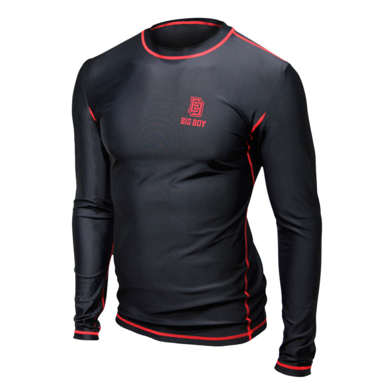 Футболка компрессионная детск. BIG BOY Elite Line, BB-TPEL-JR-M, с длинным рукавом, р.M, черный