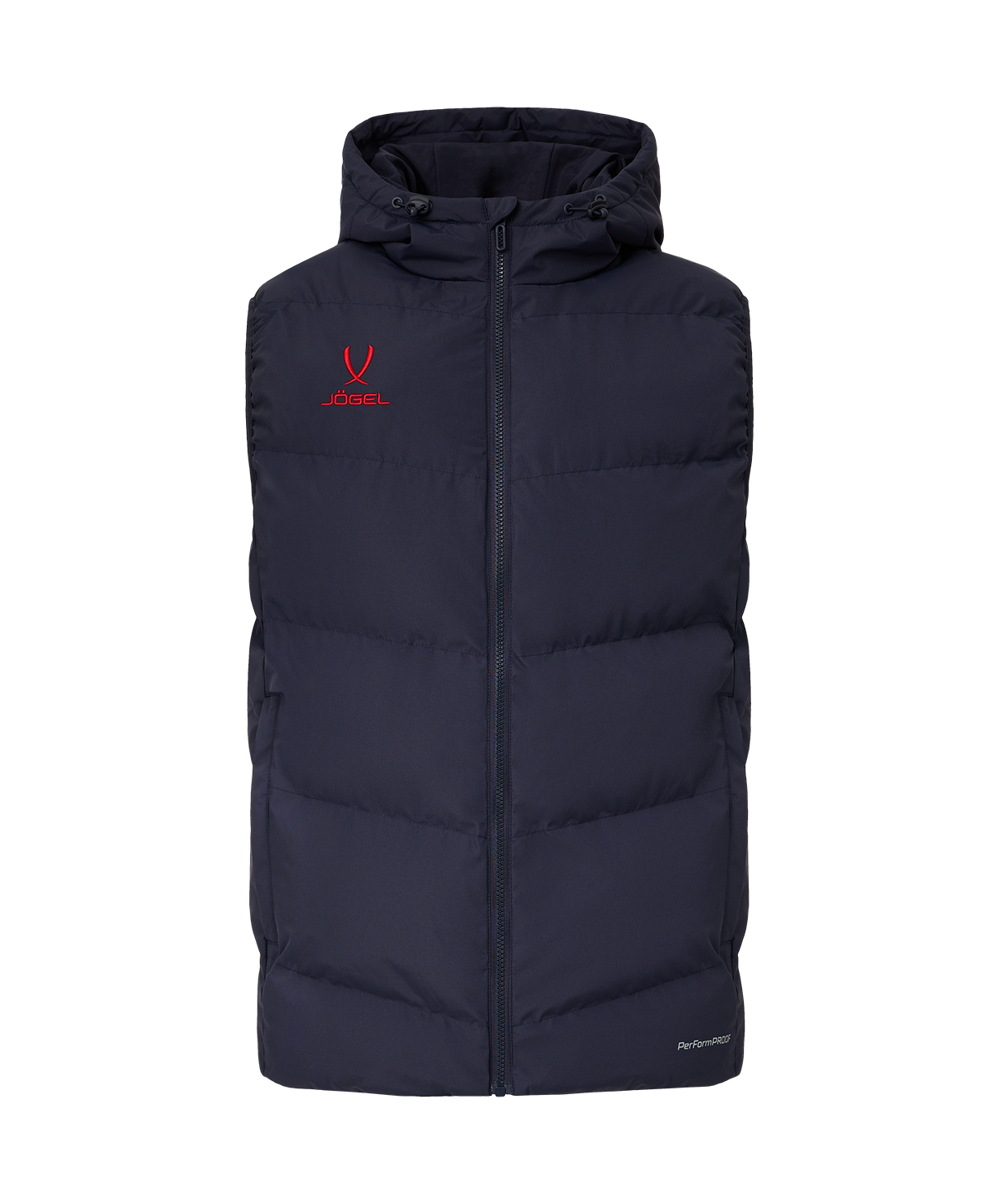 Жилет с капюшоном утепленный JOGEL ESSENTIAL PerFormPROOF Padded Hooded Vest, темно-синий, размер L