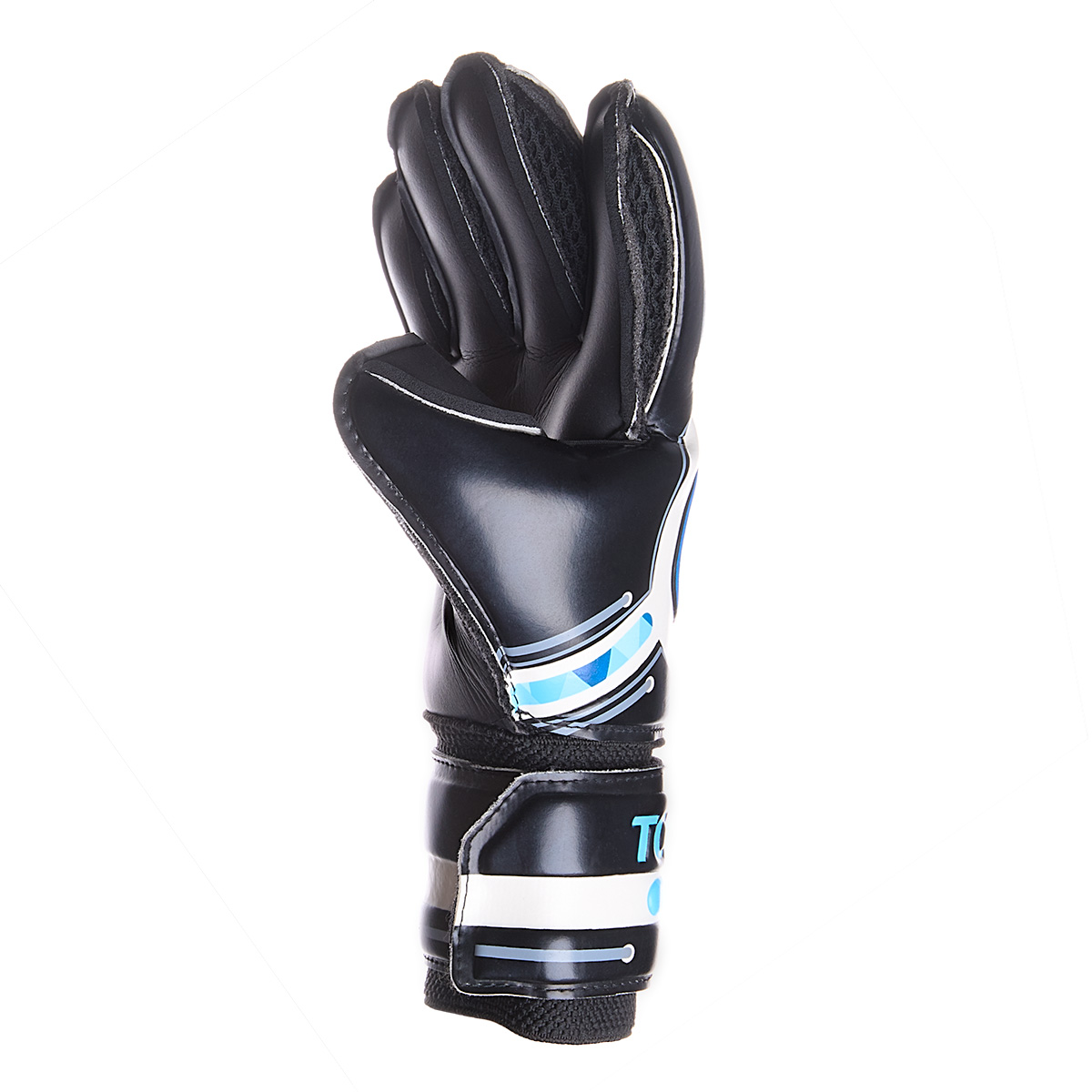 Перчатки врат. TORRES Match, FG0523404-8, р.8, 4 мм латекс, манж. с липучкой, черно-голубой