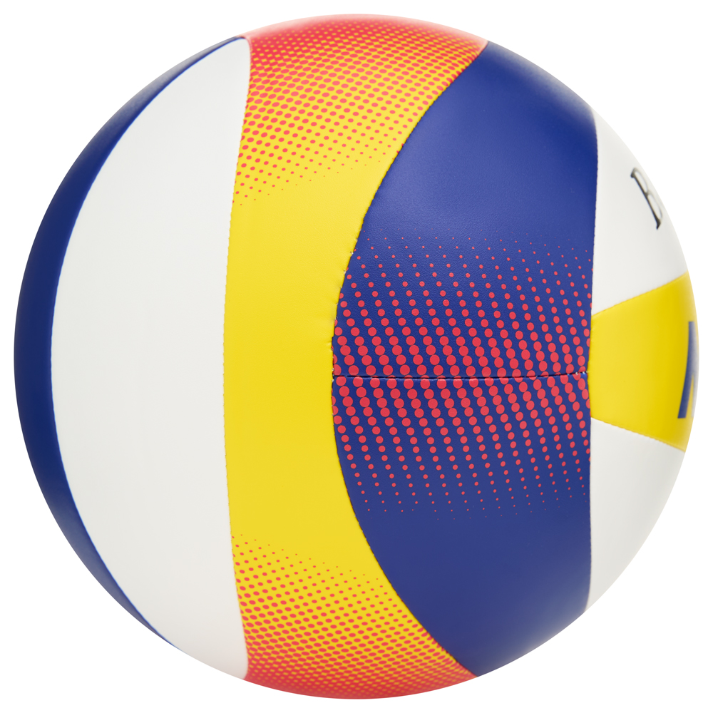 Мяч вол. пляжн. MIKASA BV552C,10 пан., мягкая синт.кожа (ПУ), маш.сш.,бут.кам,нейлон.к,бел-син-желт