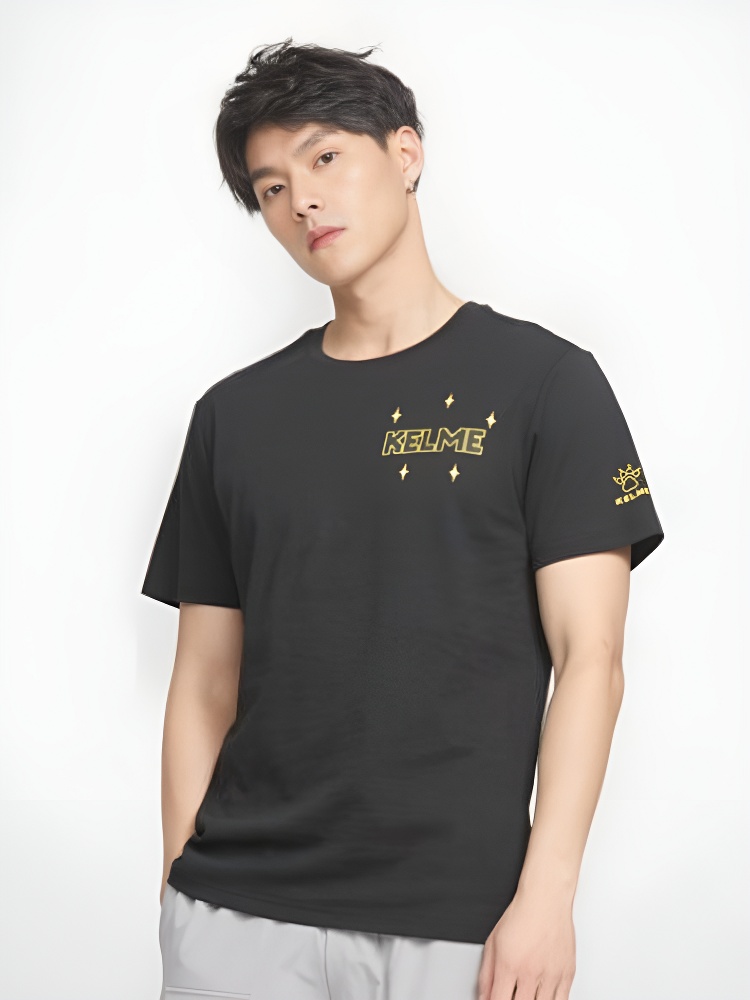 Футболка KELME Round Neck Short Sleeve T-Shirt Black