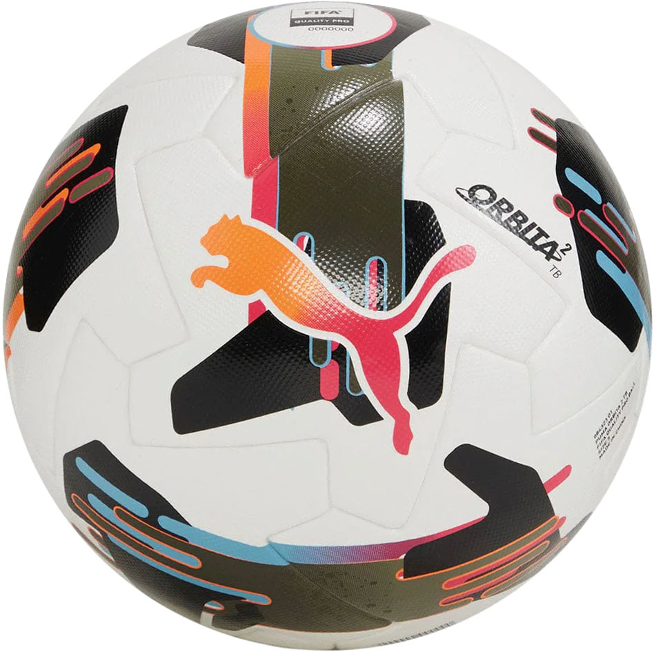 Мяч футб. PUMA Orbita 2 TB, 08432301, р.5, FIFA Quality Pro, 12 пан., ТПУ, термосшивка, мультиколор