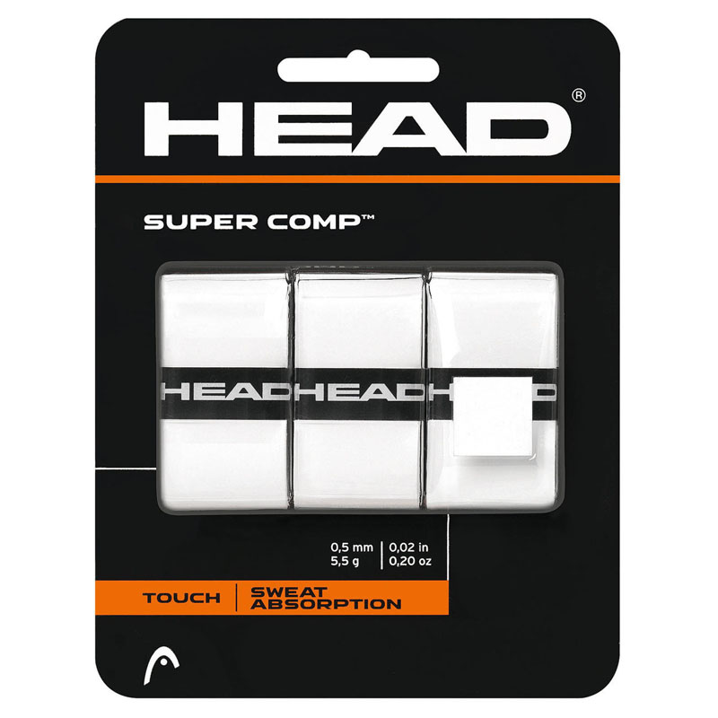 Овергрип Head Super Comp, 285088-WH, 0.5 мм, 3 шт, белый