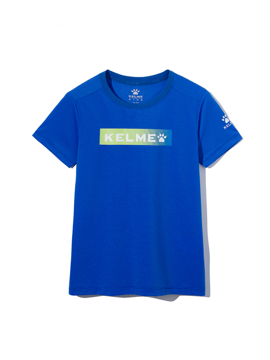 Детская футболка KELME Running Short Sleeve T-Shirt Kid Blue
