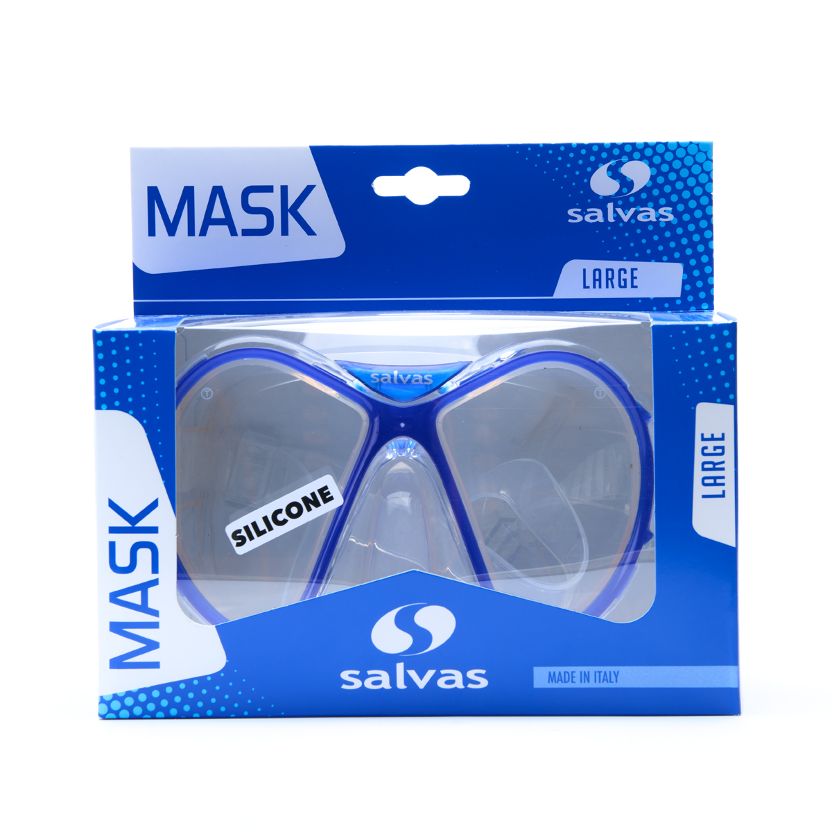 Маска для плав. Salvas Kool Mask, CA550S2TBSTH, закален.стекло, силикон, р. Senior, синий