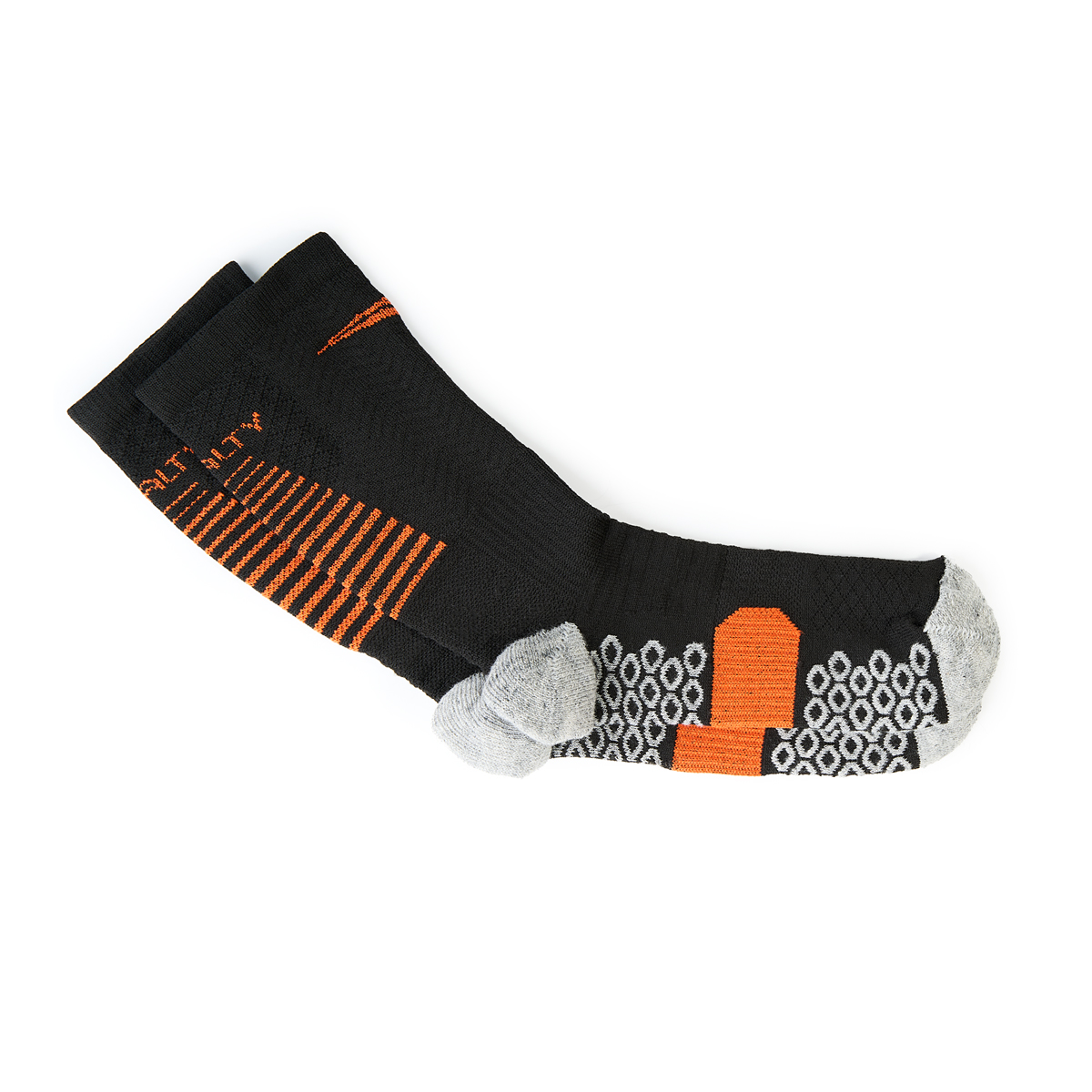 Носки спорт. PENALTY SE7E, 4107879600UN, р.39-44, полипроп., хлопок, эластан, черно-оранжевые