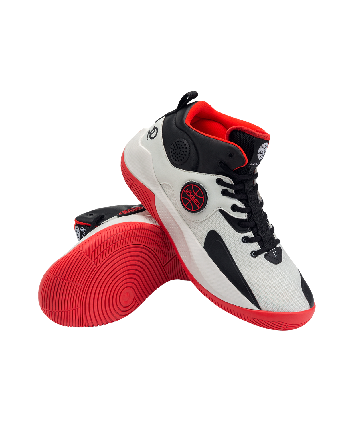 БЕЗ УПАКОВКИ Кроссовки баскетбольные JOGEL Launch MID, White/black/red
