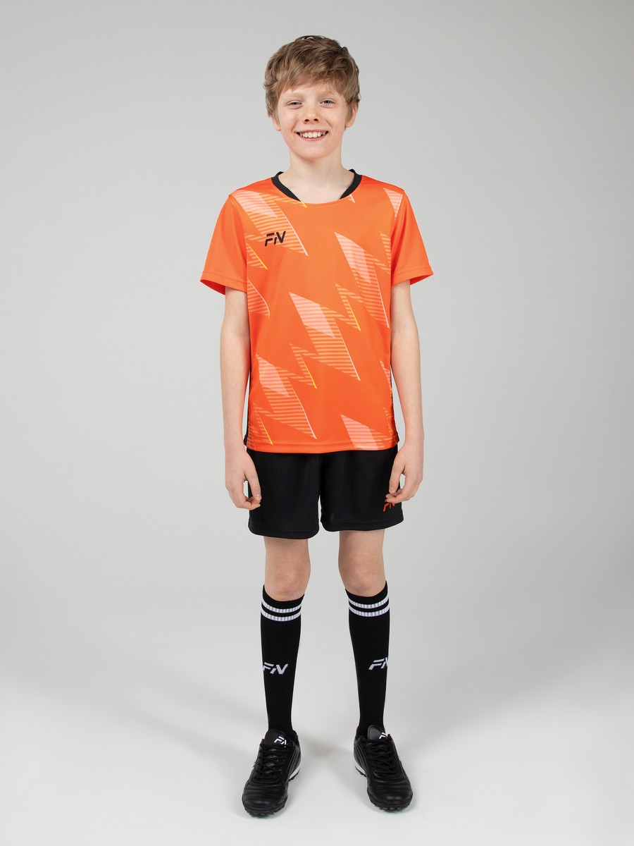 Детская футбольная форма FN Football Set Kid Kid (Orange/Black)