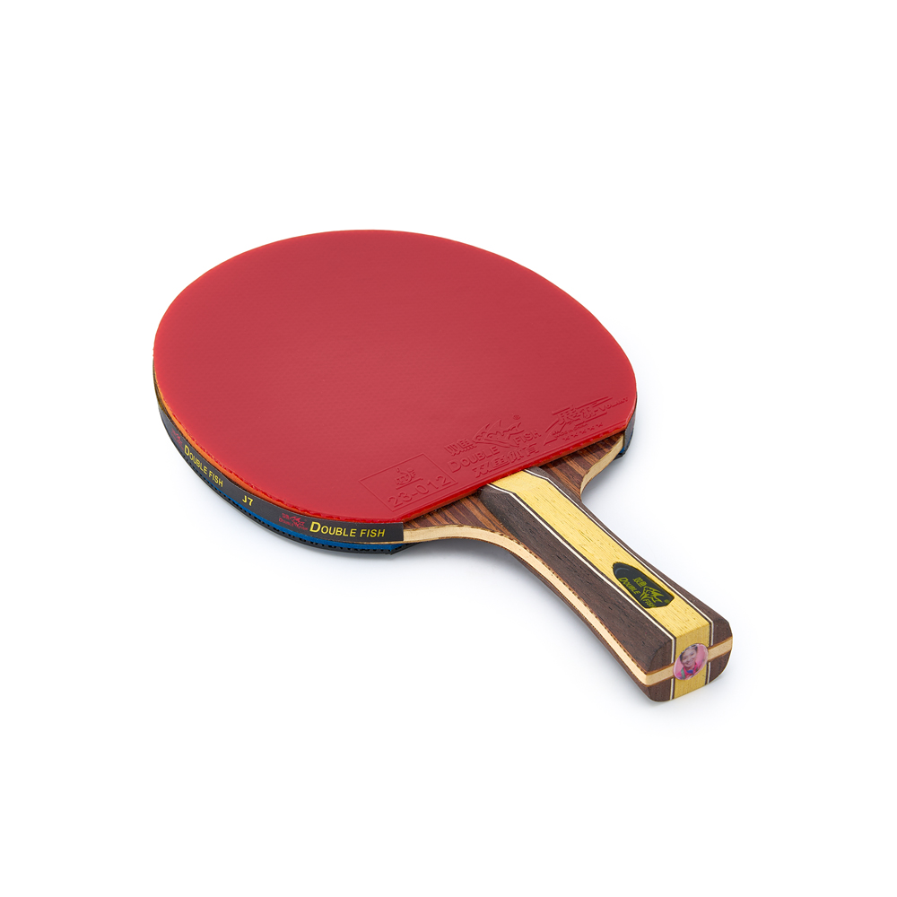 Ракетка для н/т DOUBLE FISH J7, для продвинутых, накладка 2.1 мм, конич. ручка + чехол