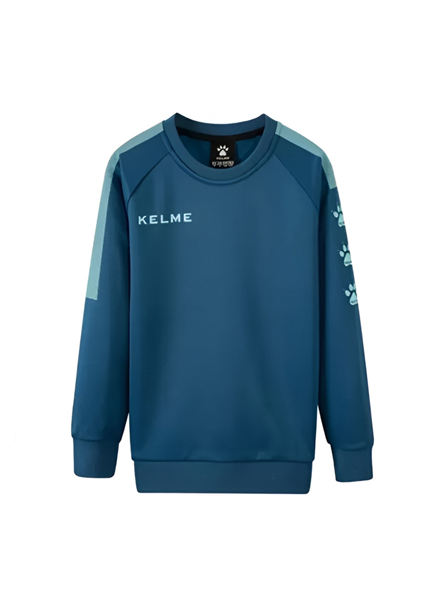 Детский свитшот KELME Knitted Round Neck Sweater Blue