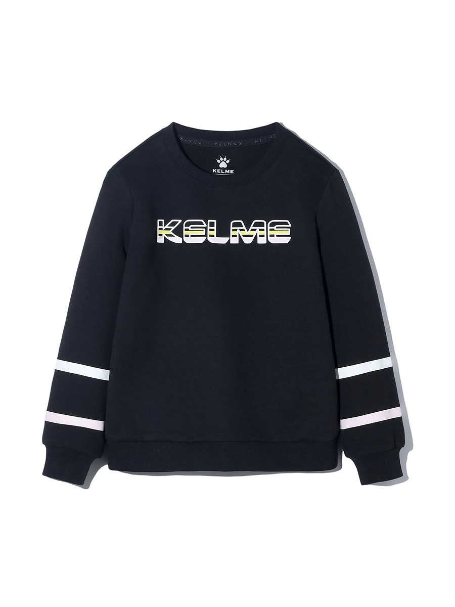 Детский свитшот KELME Girl's Round Neck Sweater Black