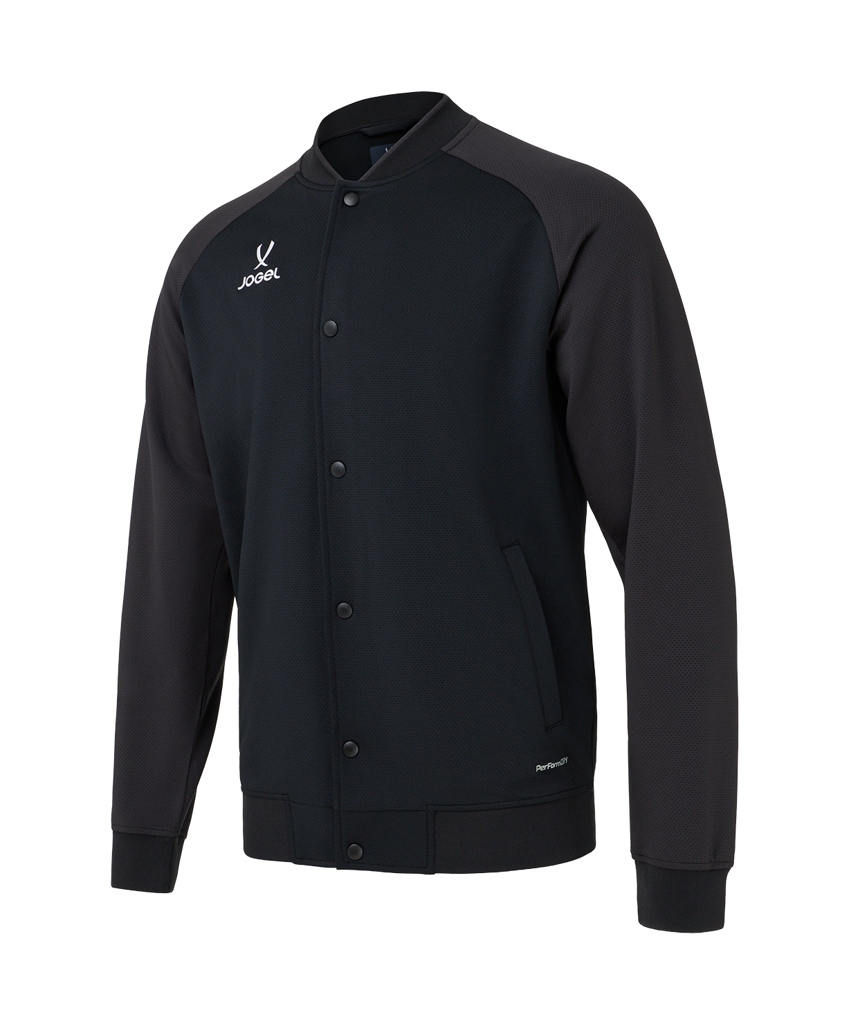 Куртка спортивная JOGEL DIVISION Button Jacket, черный/темно-серый