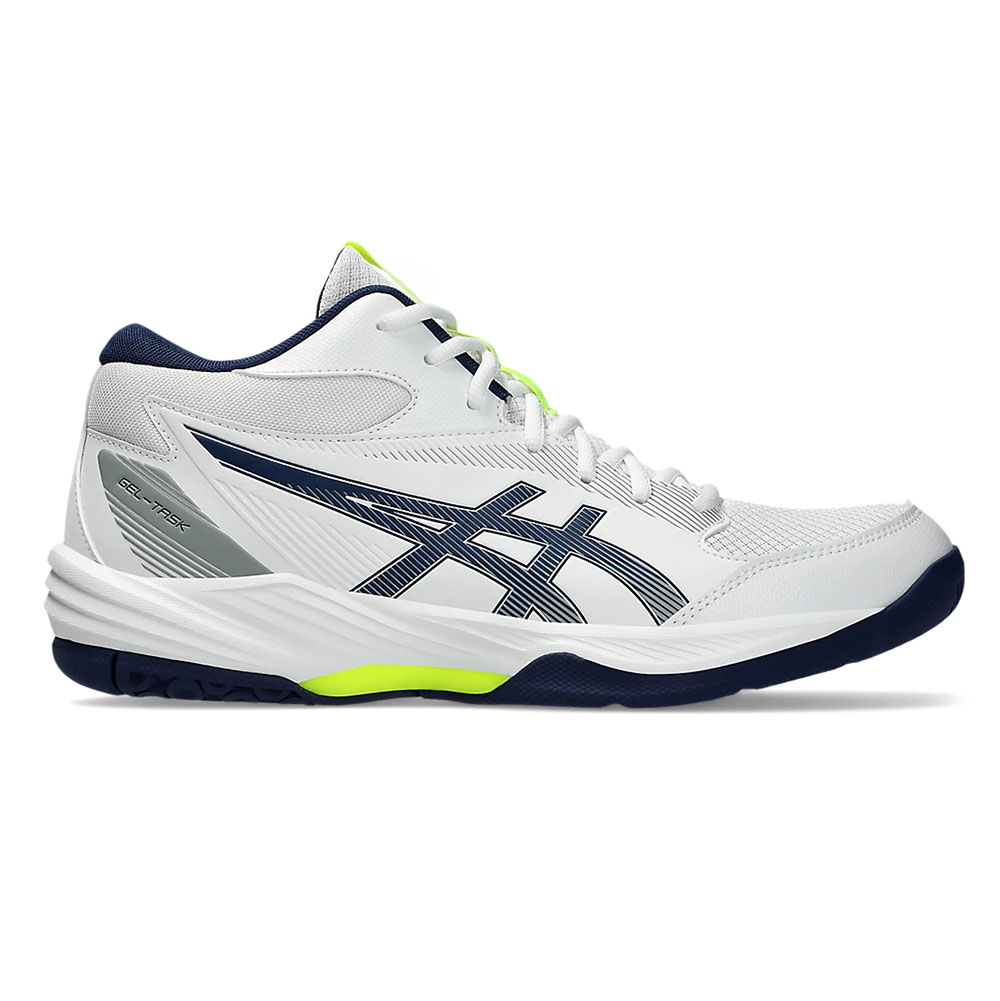 Кроссовки волейб. муж. ASICS Gel-Task MT 4 1071A102 100,р.8,5(рос.40.5),иск.кожа,текстиль,бело-синий