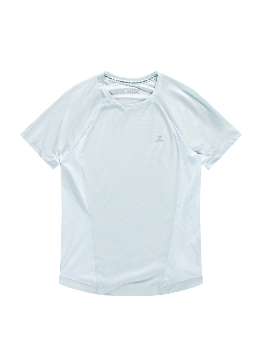 Фууболка KELME Round Neck Short Sleeve T-Shirt Light Blue