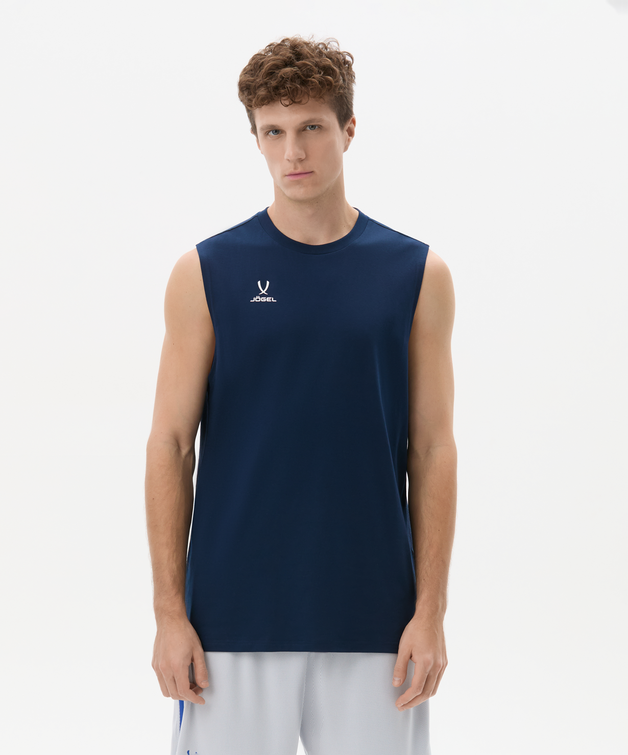 Майка тренировочная JOGEL DIVISION PerFormDRY Training CVC Z4, темно-синий, размер L