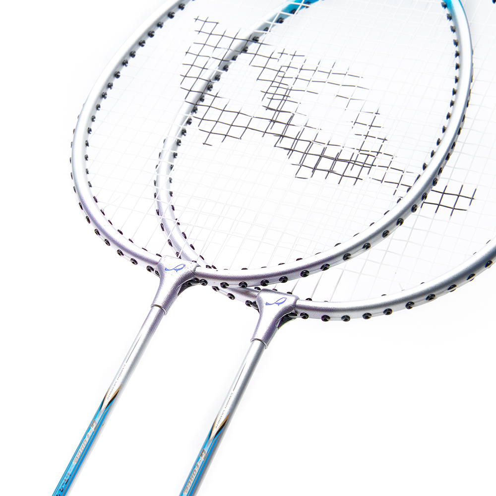 Набор для бадм. DOUBLE FISH JINQUE LT-119+, дл.660мм, для любит.,стал. стерж, алюм.обод, серебристый