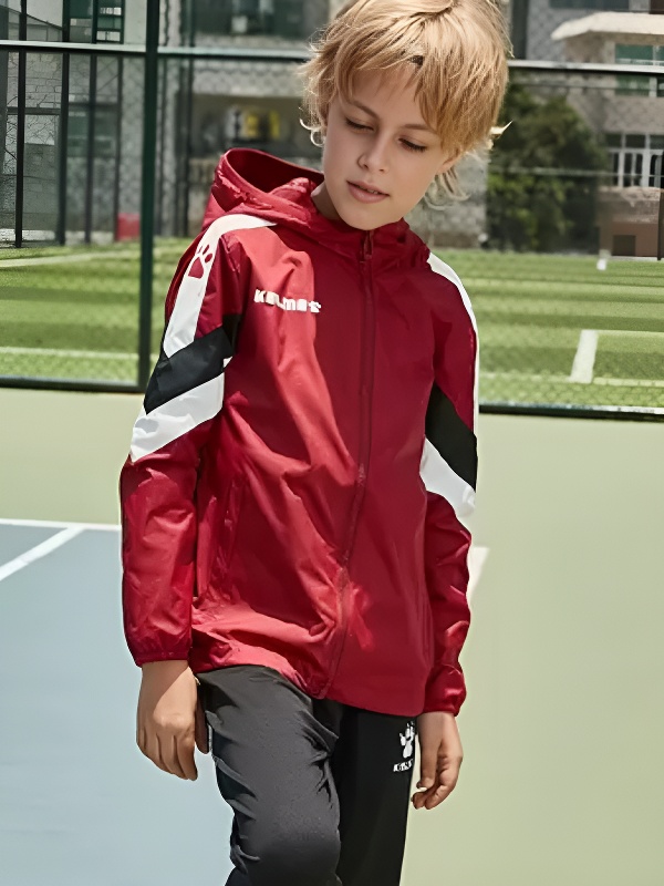 Детская ветровка KELME Windproof Rain Jacket (Kids) Red