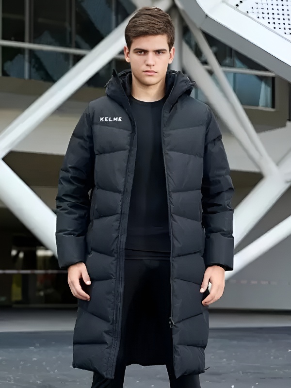 Пуховик KELME Long Down Jacket Black