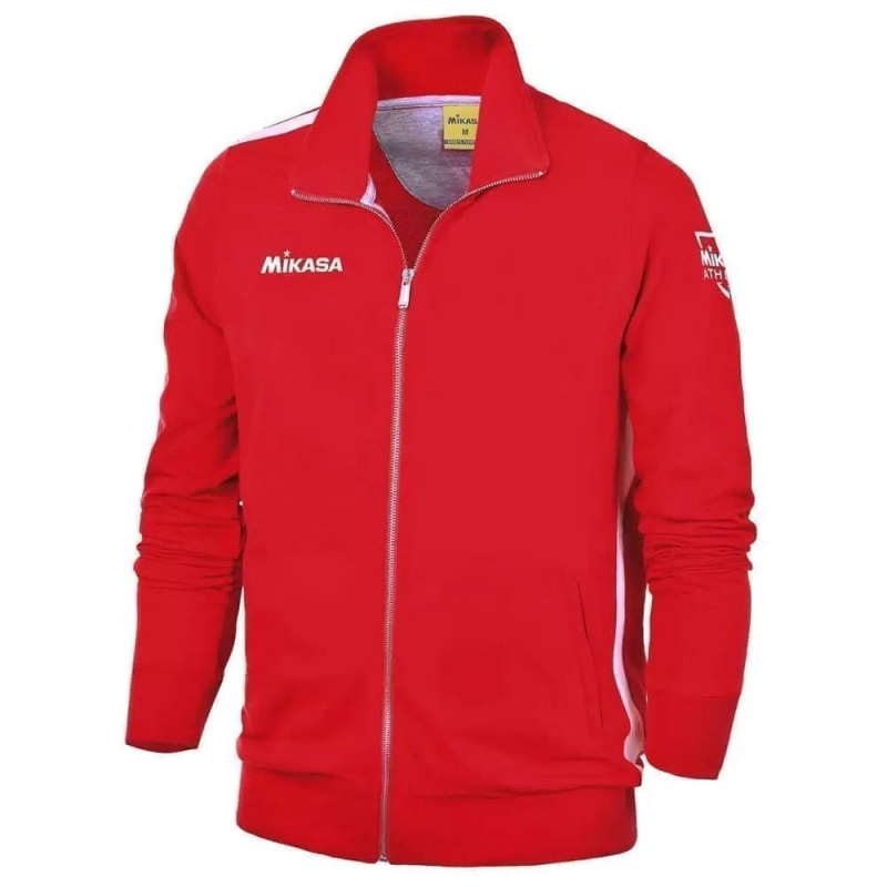 Куртка от костюма MIKASA MT537-01-M, р.M, 70% хлопок, 30% полиэстер, красный