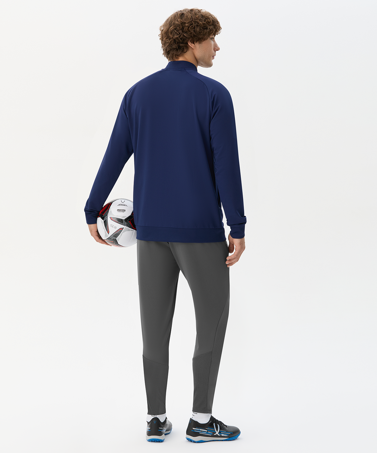 Джемпер тренировочный на молнии JOGEL PREMIER PerFormDRY Training FZ Jacket, темно-синий, размер L