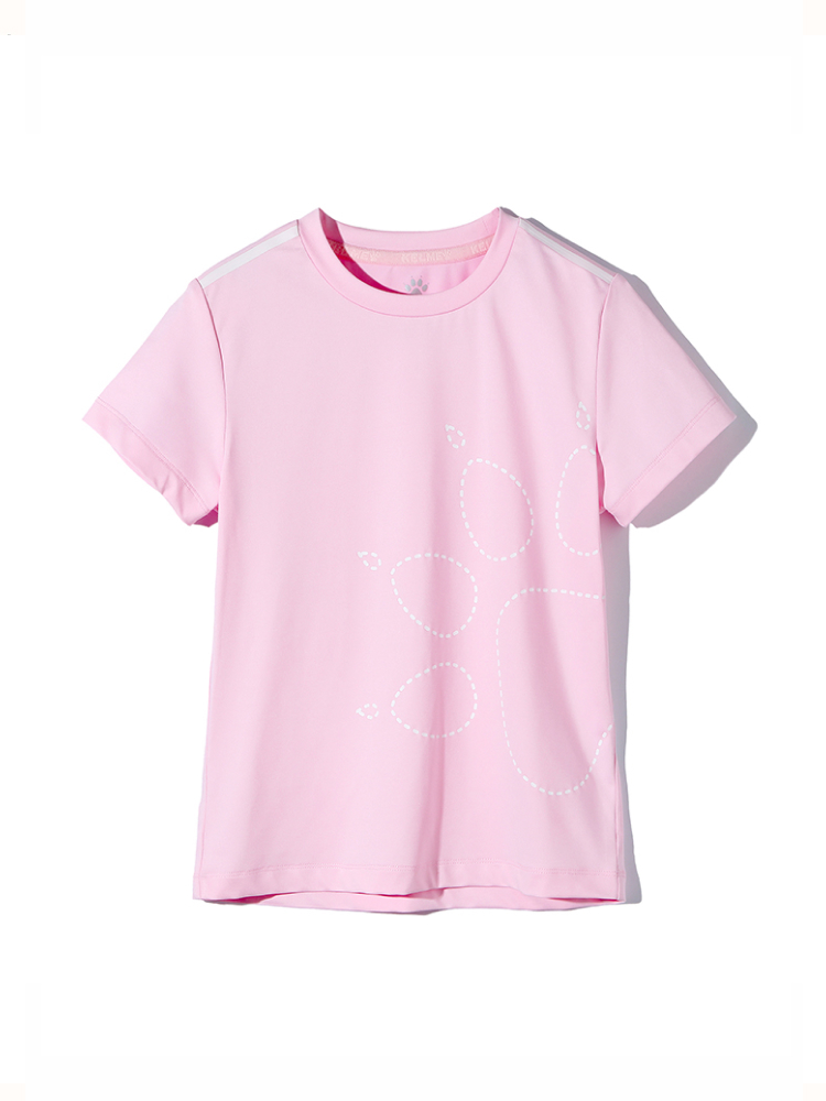 Детская футболка KELME Girls Short Sleeve T-Shirt Light Pink