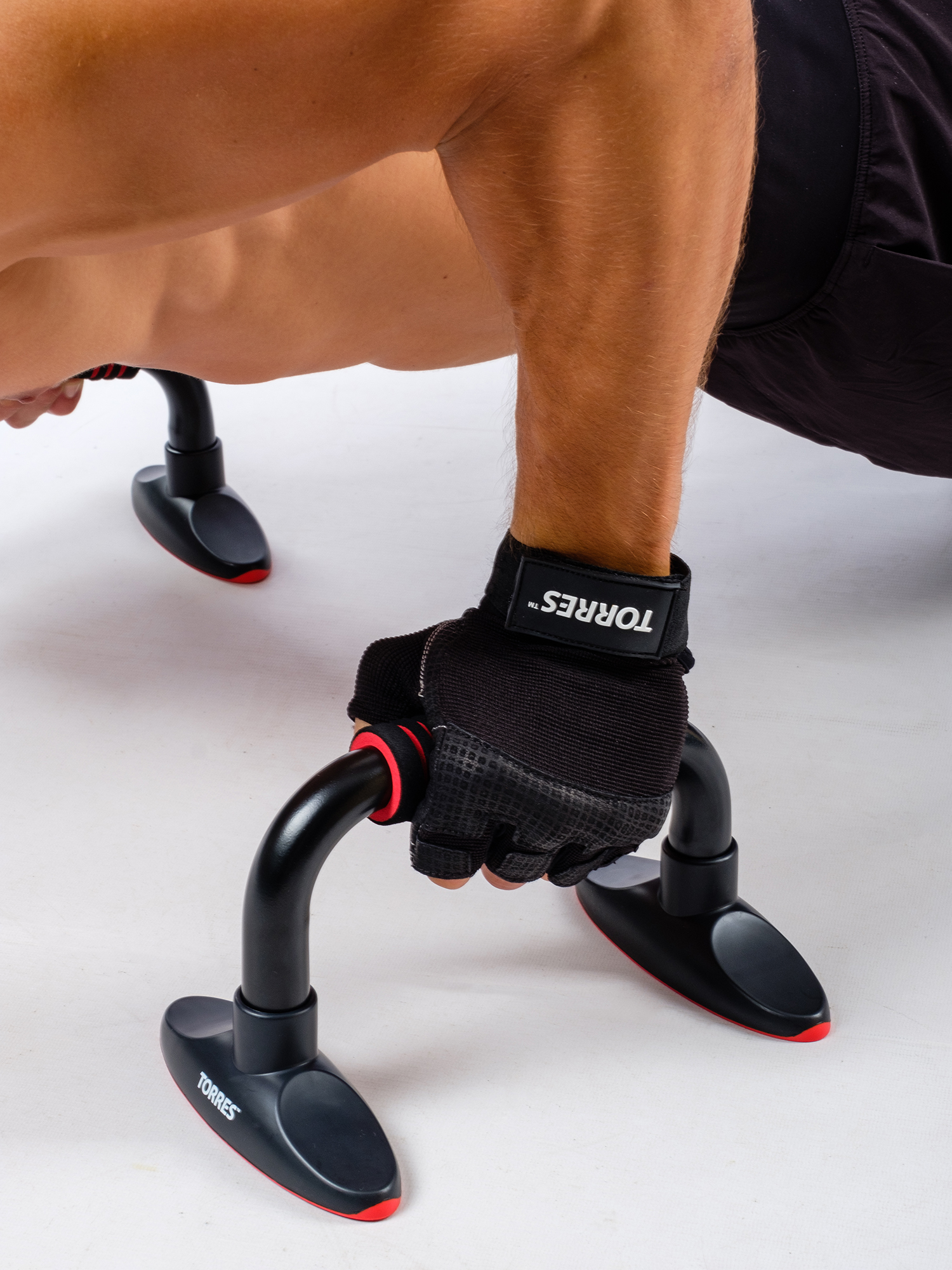 Перчатки для занятий спортом TORRES, PL6051XL, р.XL,нейлон,нат.кожа, подбив.6мм, напульсник,чер