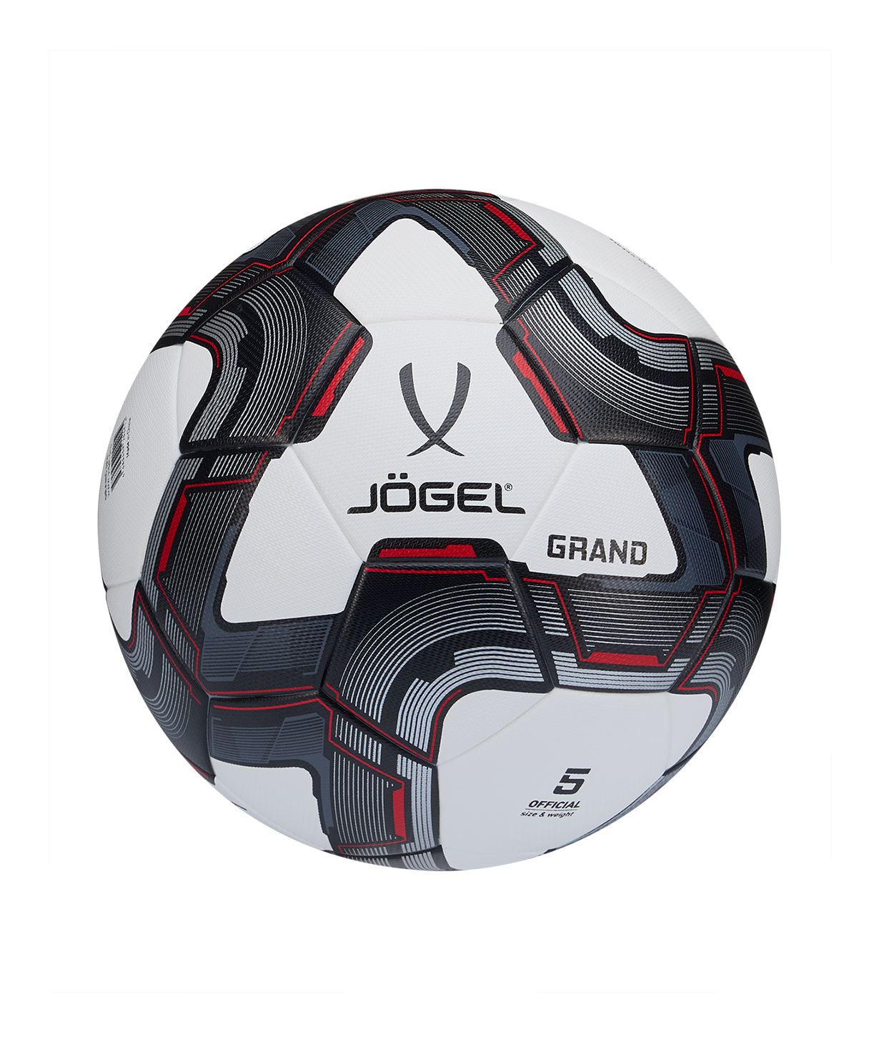 Мяч футбольный JOGEL Grand №5, белый, размер 5