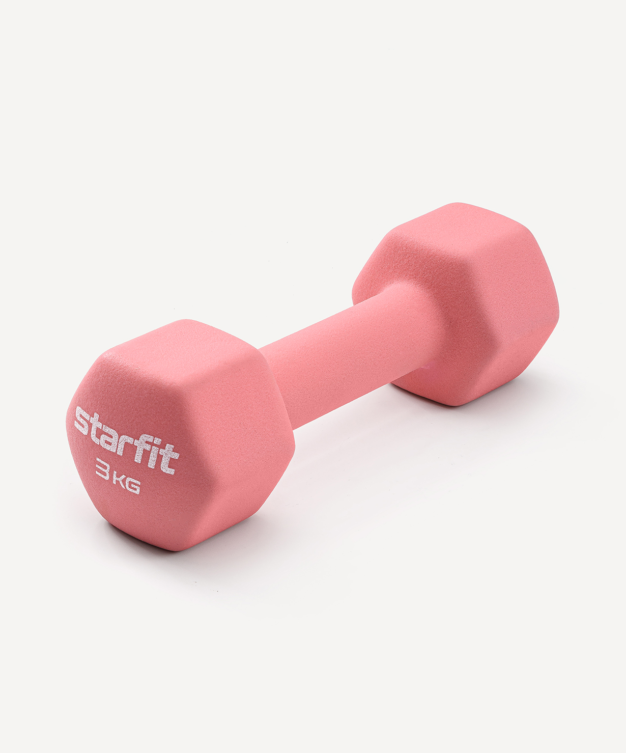 Гантель неопреновая STARFIT DB-201 3 кг, коралловый