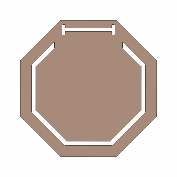 Заготовка медали MZP 807-80/BM под сублимацию (D-80мм, s-2 мм)