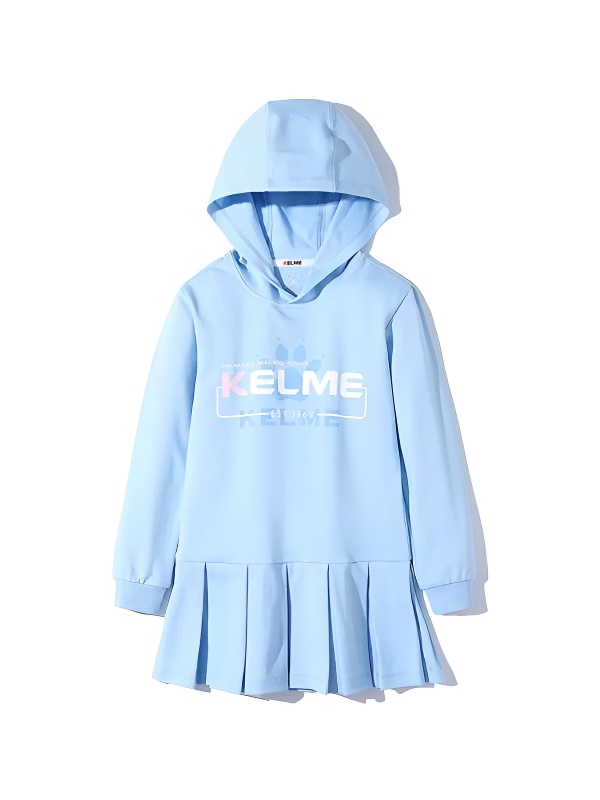 Детское худи KELME Girl's Hooded Sweatshirt Light Blue