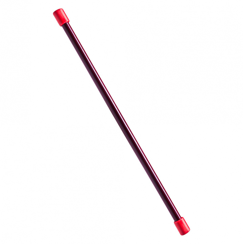 Палка гимнастическая (бодибар), MR-B07, вес 7кг, дл. 110 см, стальная труба, бордовый
