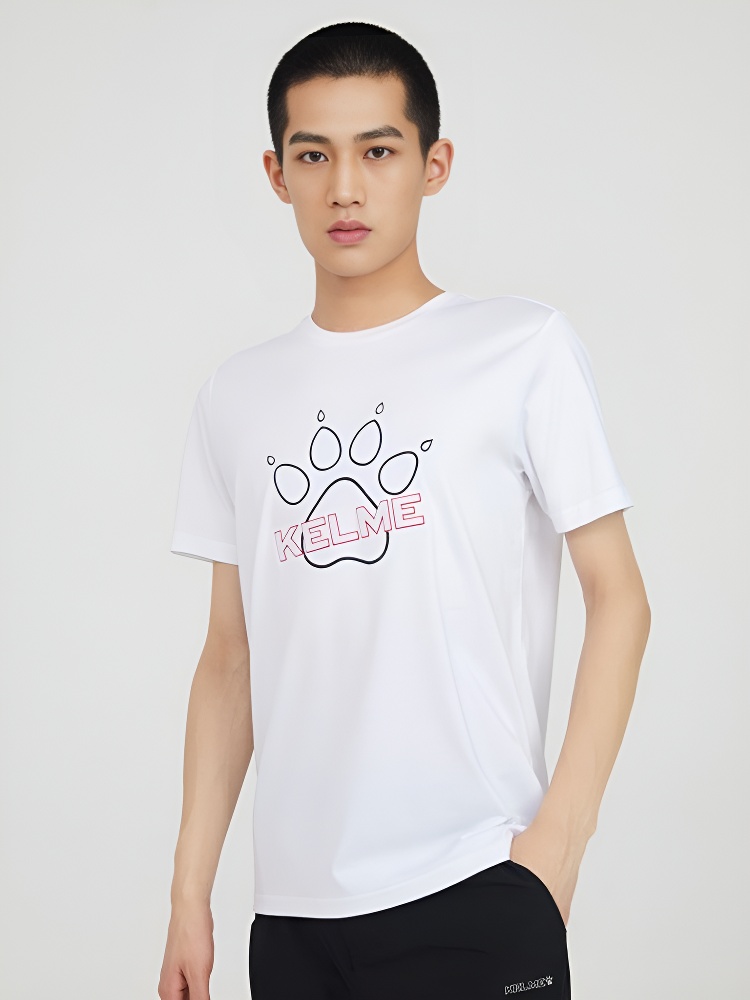 Футболка KELME Round Neck Short Sleeve T-Shirt White