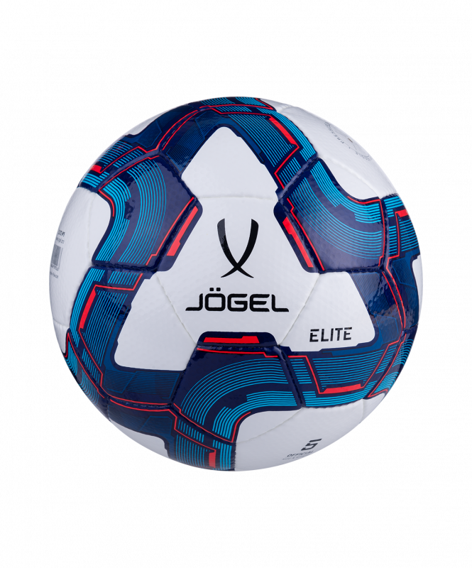 Мяч футбольный JOGEL Elite №4, белый/синий/красный, размер 4