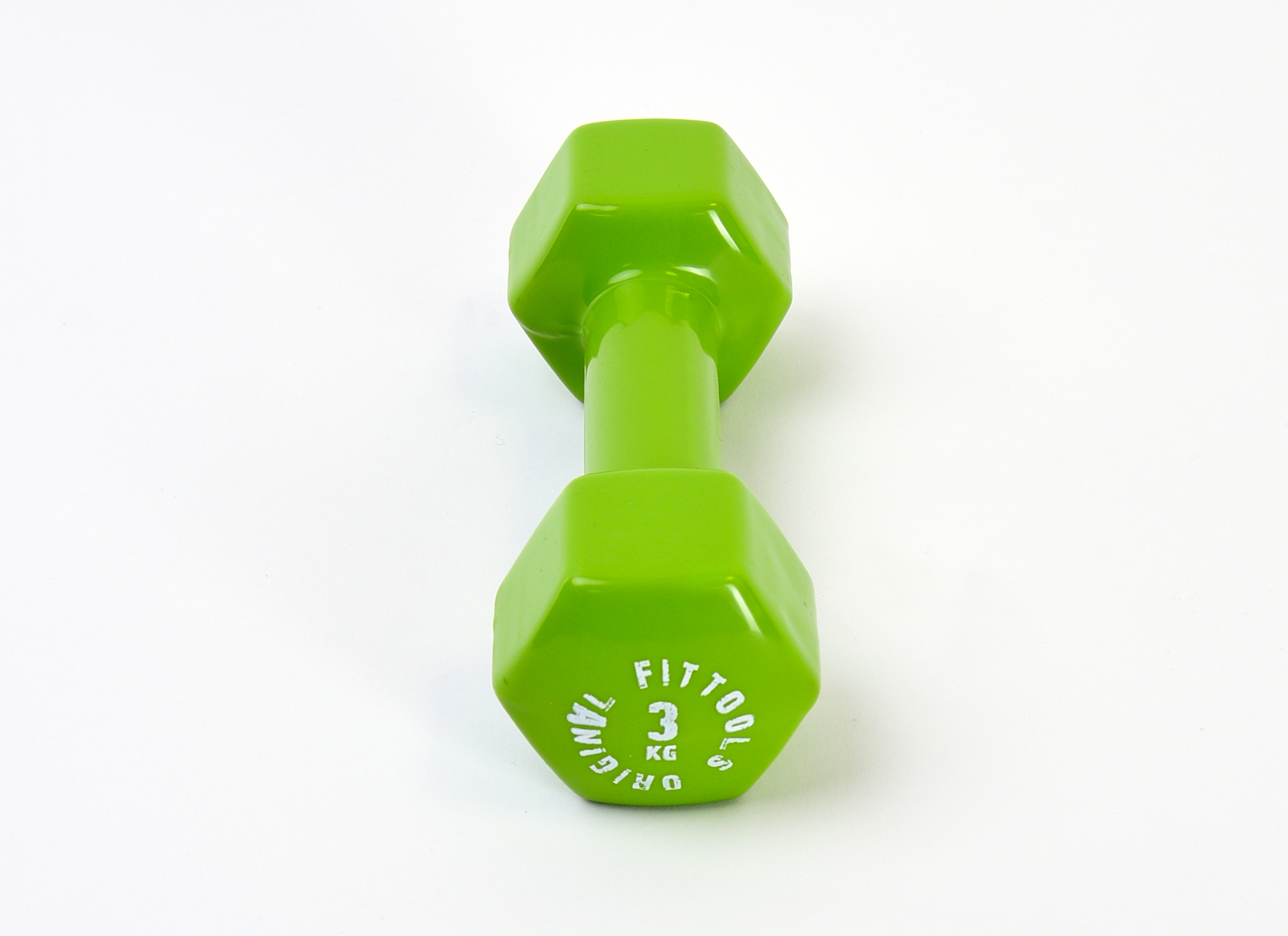 Гантель в виниловой оболочке 3 кг (Цвет - зеленый)