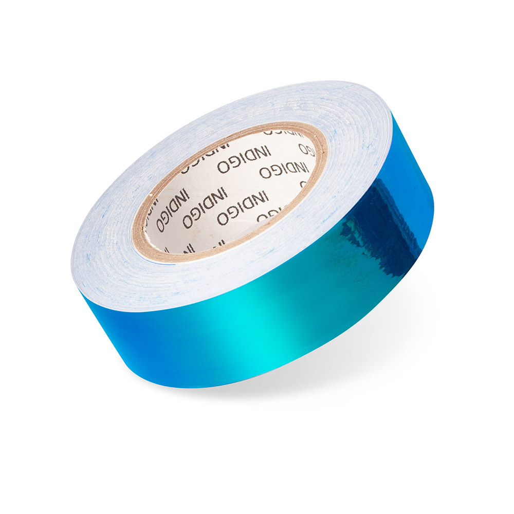 Обмотка для гимнастического обруча INDIGO Сhameleon, IN137-BL, 20мм*14м, зерк., на подкл, синий