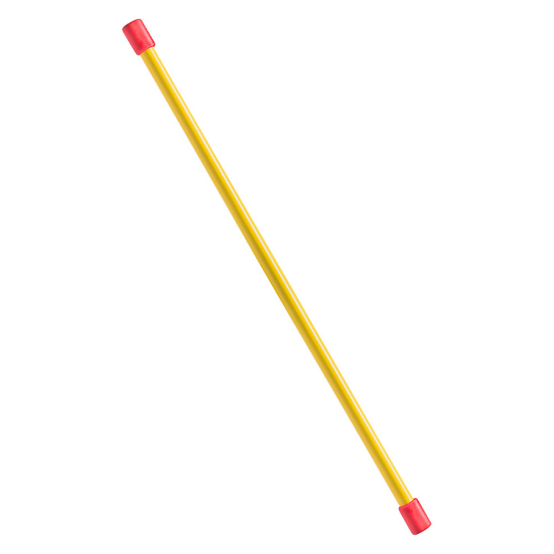 Палка гимнастическая (бодибар), MR-B02, вес 2кг, дл. 120 см, стальная труба, желтый