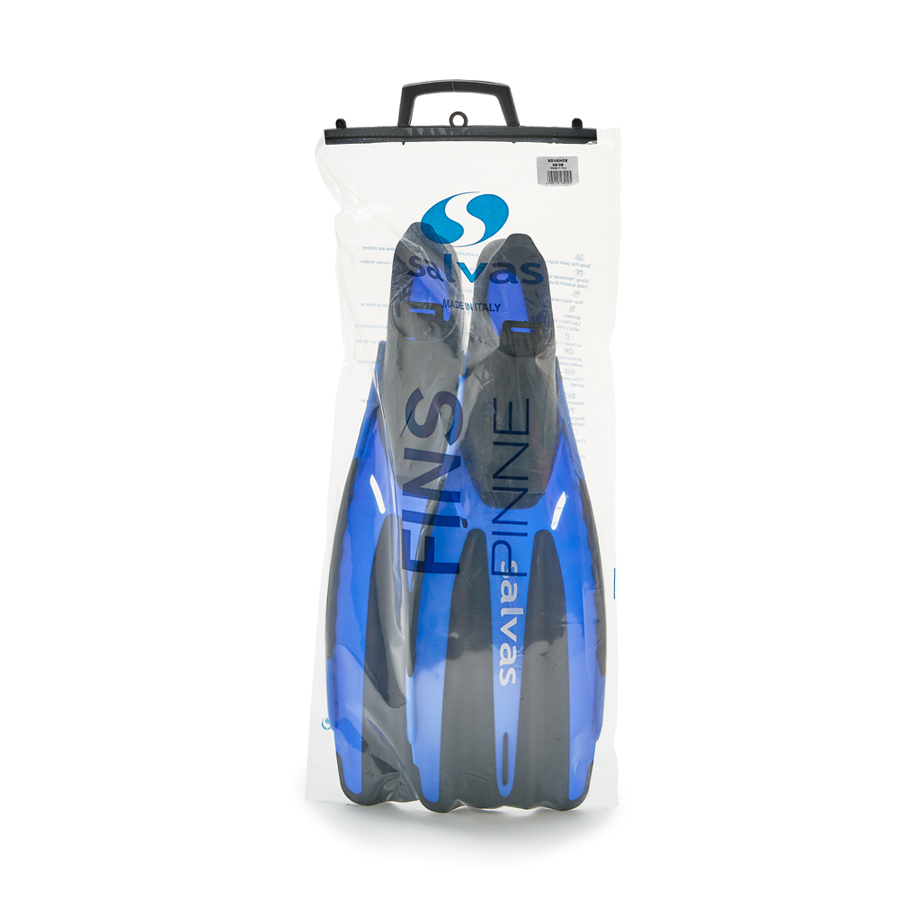 Ласты для плав. Salvas Advance Fin, BA18938B3STS,TPR и Crystalflex, р.38-39, синий