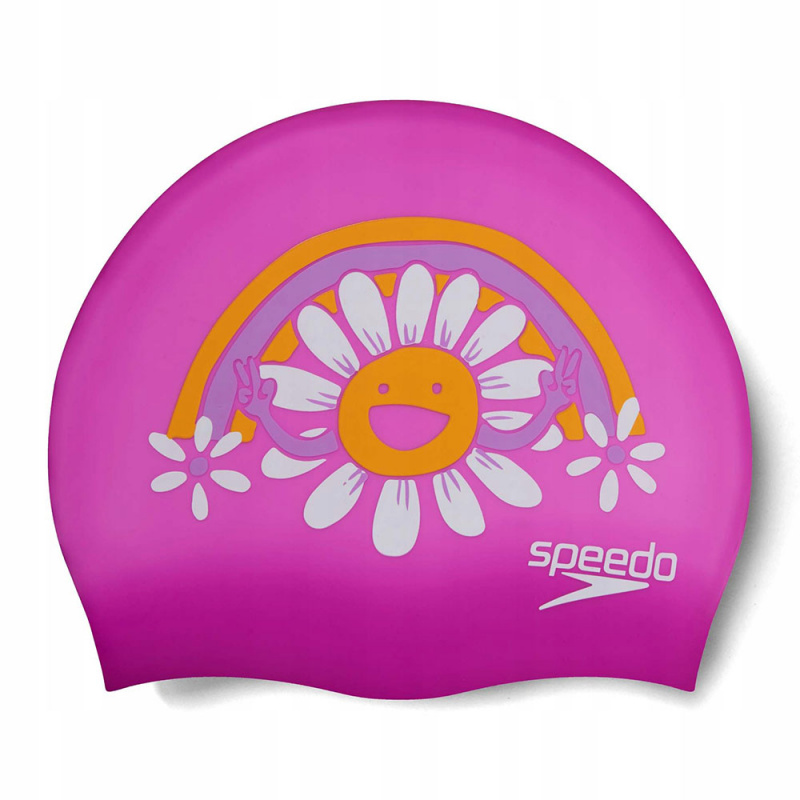 Шапочка для плав. дет. SPEEDO Boom Silicone Cap Jr, 8-0838615956, РОЗОВЫЙ, силикон