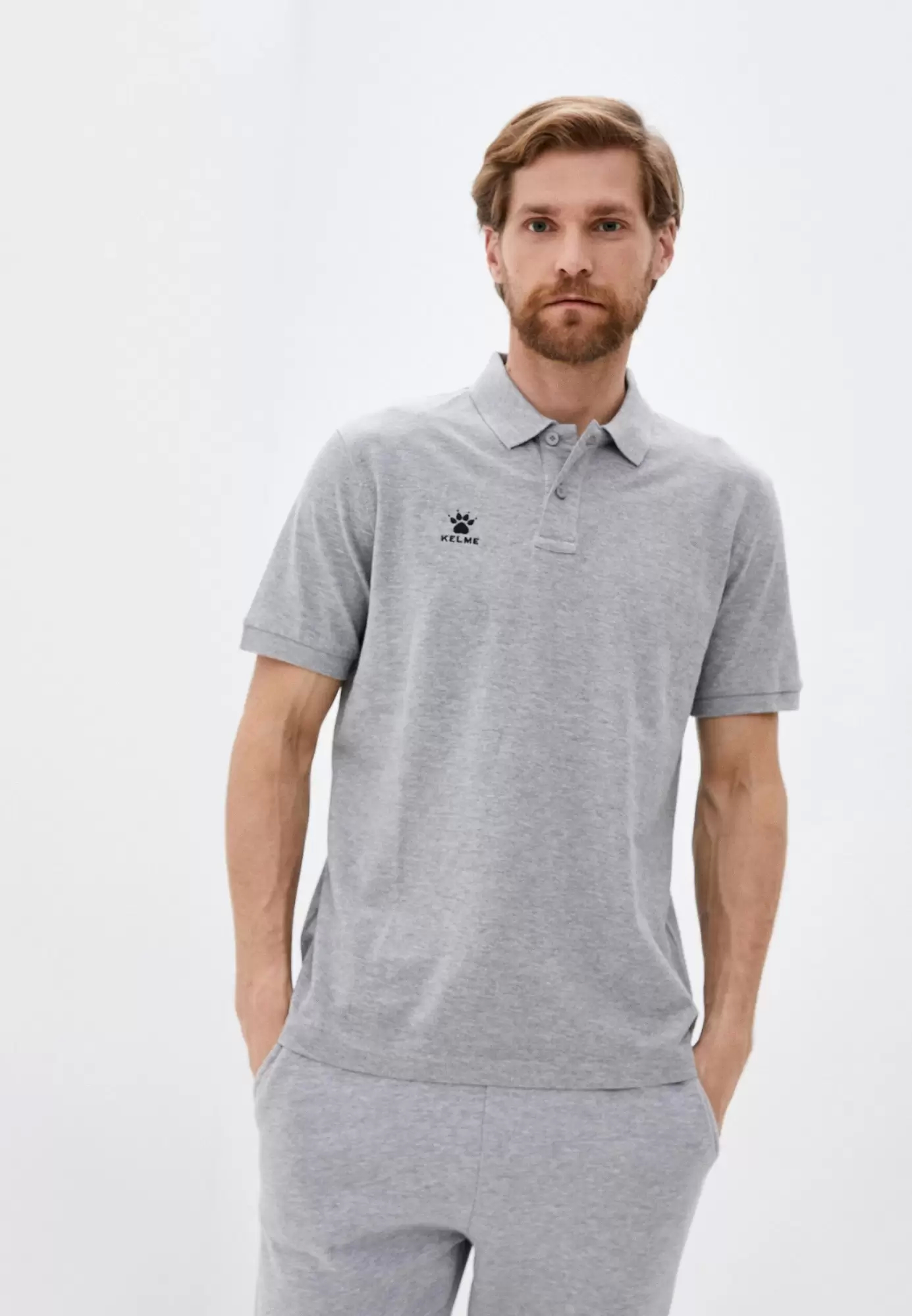 Футболка-поло KELME Polo (Men) Grey