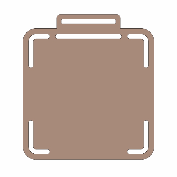 Заготовка медали MZP 818-70/BM под сублимацию (70х77,5 мм, s-2 мм)