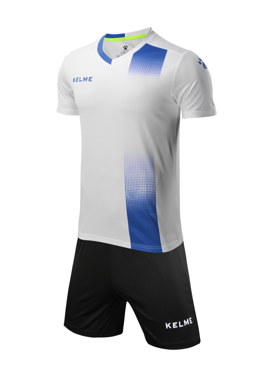 Детская футбольная форма KELME S/S Football Set Kid (White/Black)