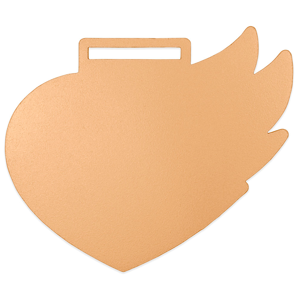 Заготовка медали MZP 814-93/BM под сублимацию (93х80 мм, s-2 мм)