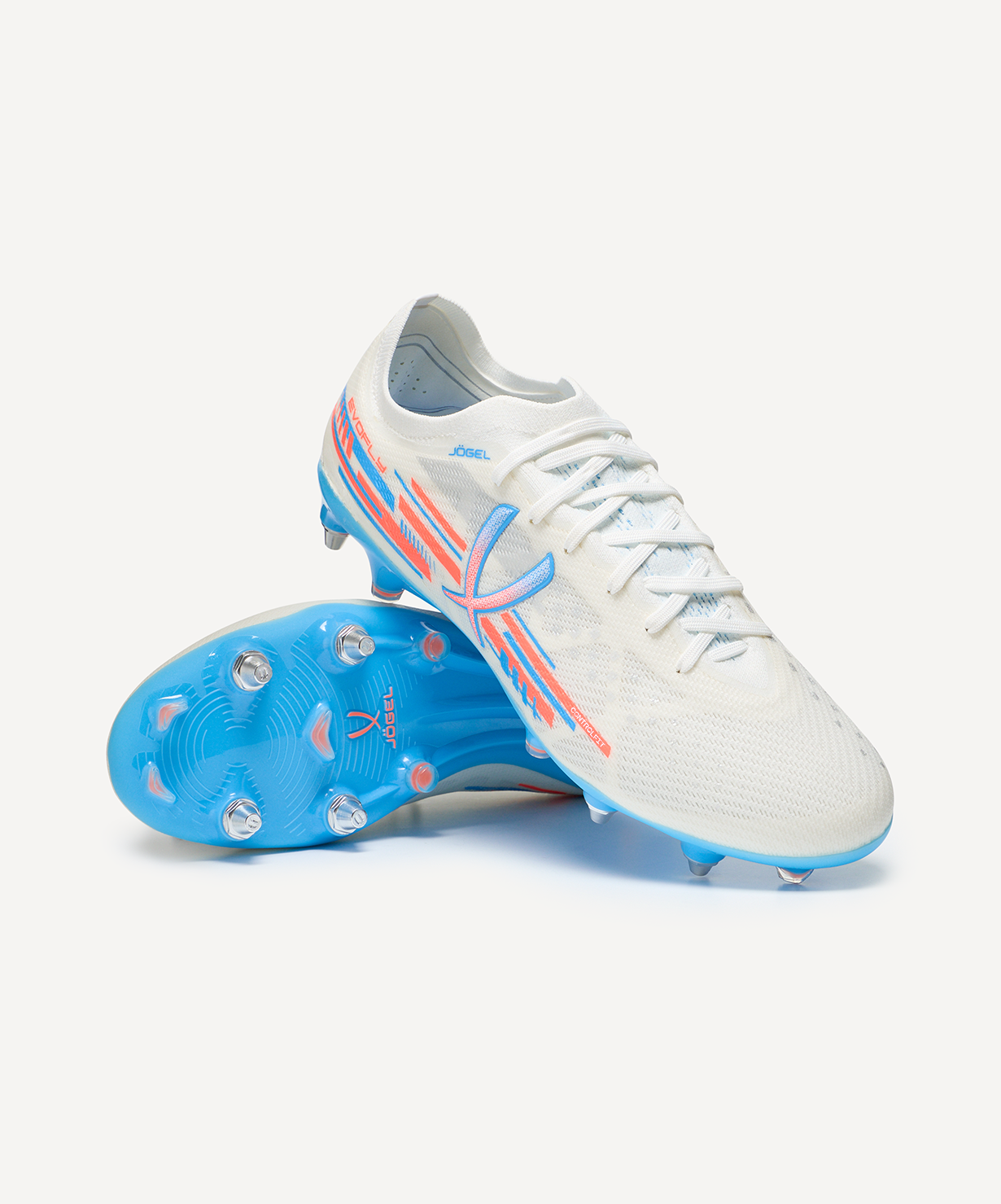 Бутсы футбольные JOGEL Evofly SG Prime White/blue