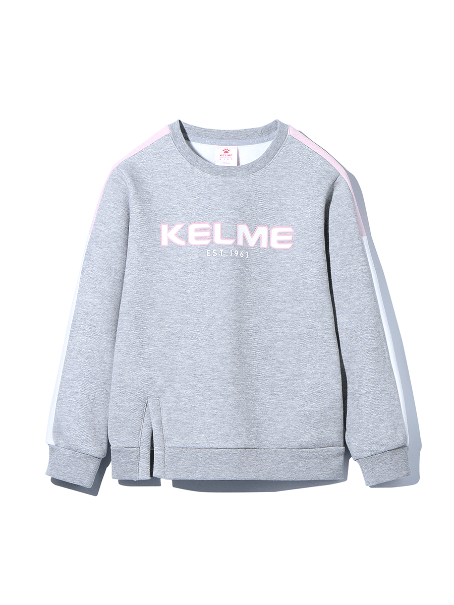Детский свитшот KELME Girl's Round Neck Sweater Grey